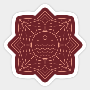 Nature Mandala 2 Sticker